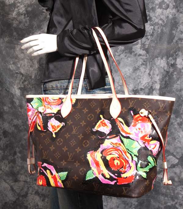 7A Replica Louis Vuitton Monogram Roses Neverfull MM M48613